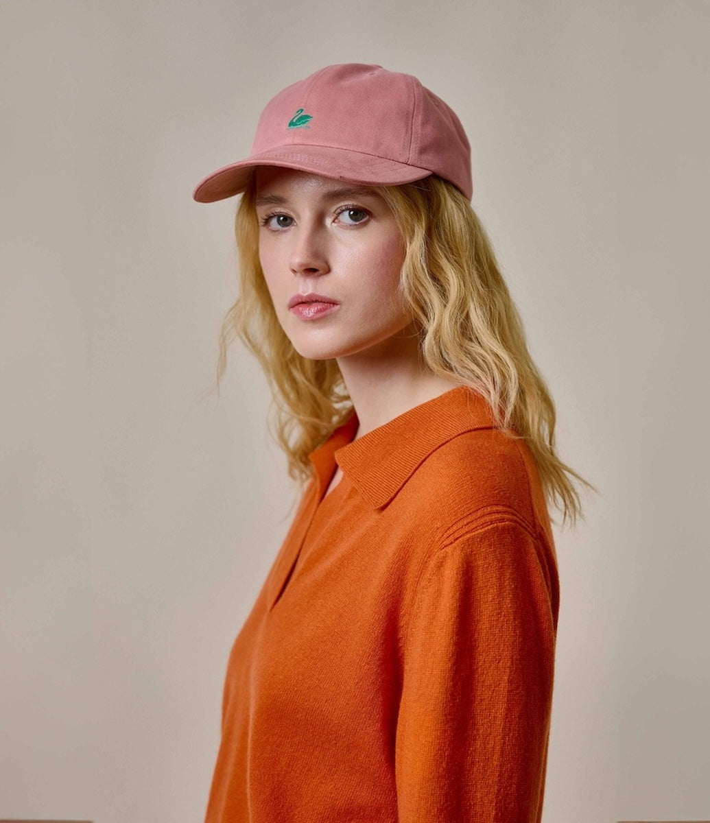 MERZ B SCHWANEN WOMEN'S V-NECK PULLOVER - PUMPKIN