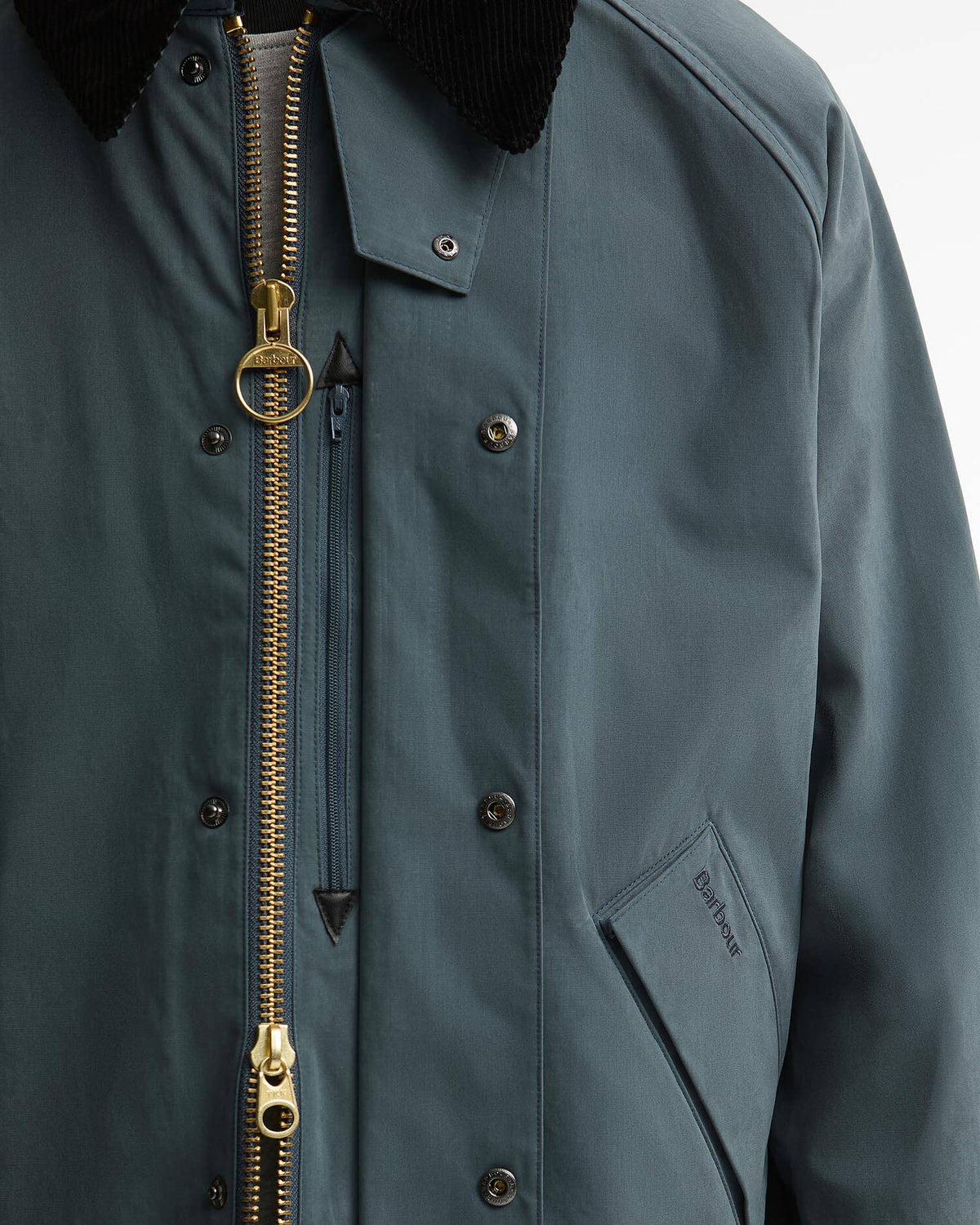 BARBOUR TRANSPORTER OVERSIZED CASUAL JACKET - DARK SLATE