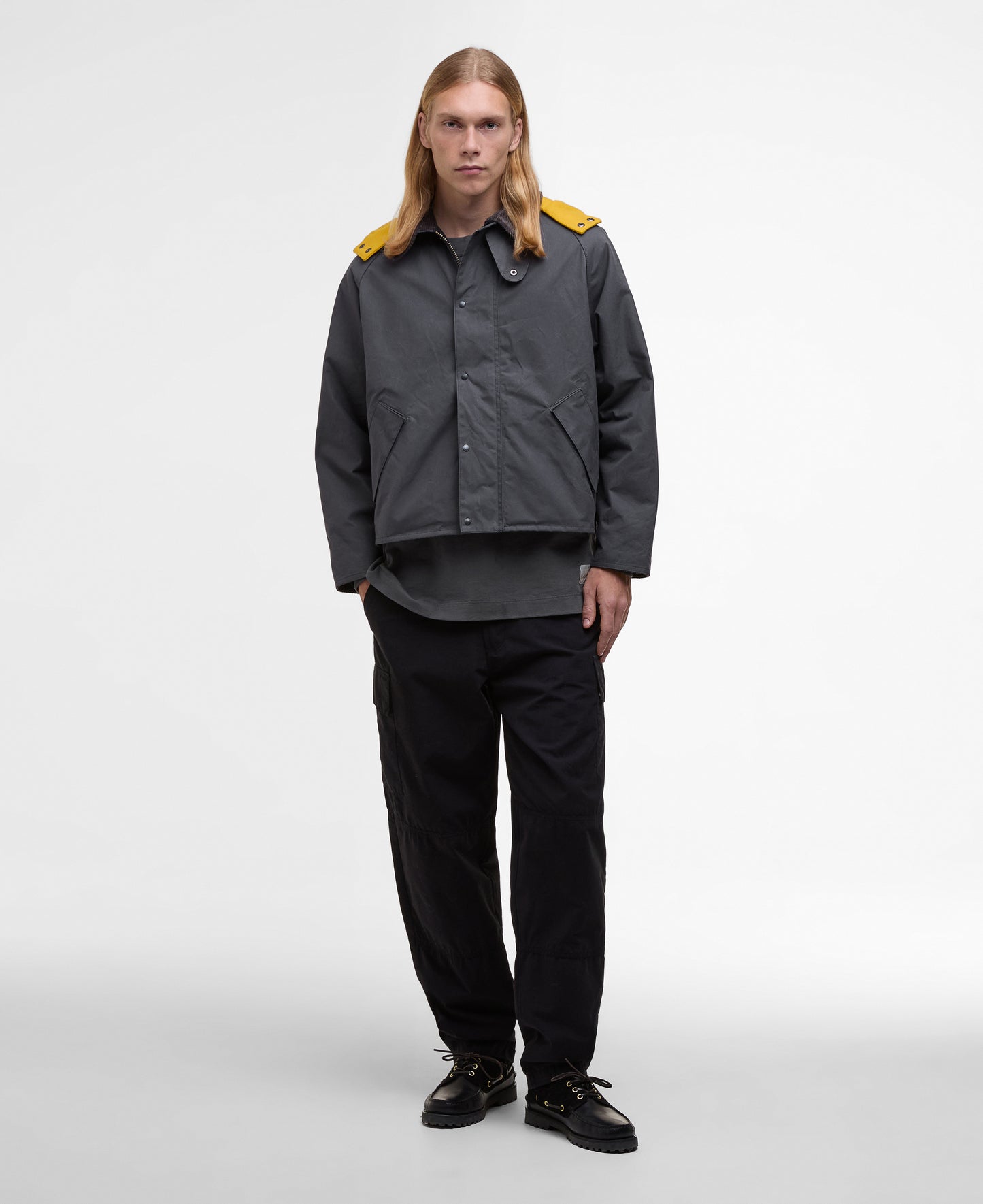 BARBOUR x KAPTAIN SUNSHINE SHORT CRUISER JACKET - IRON