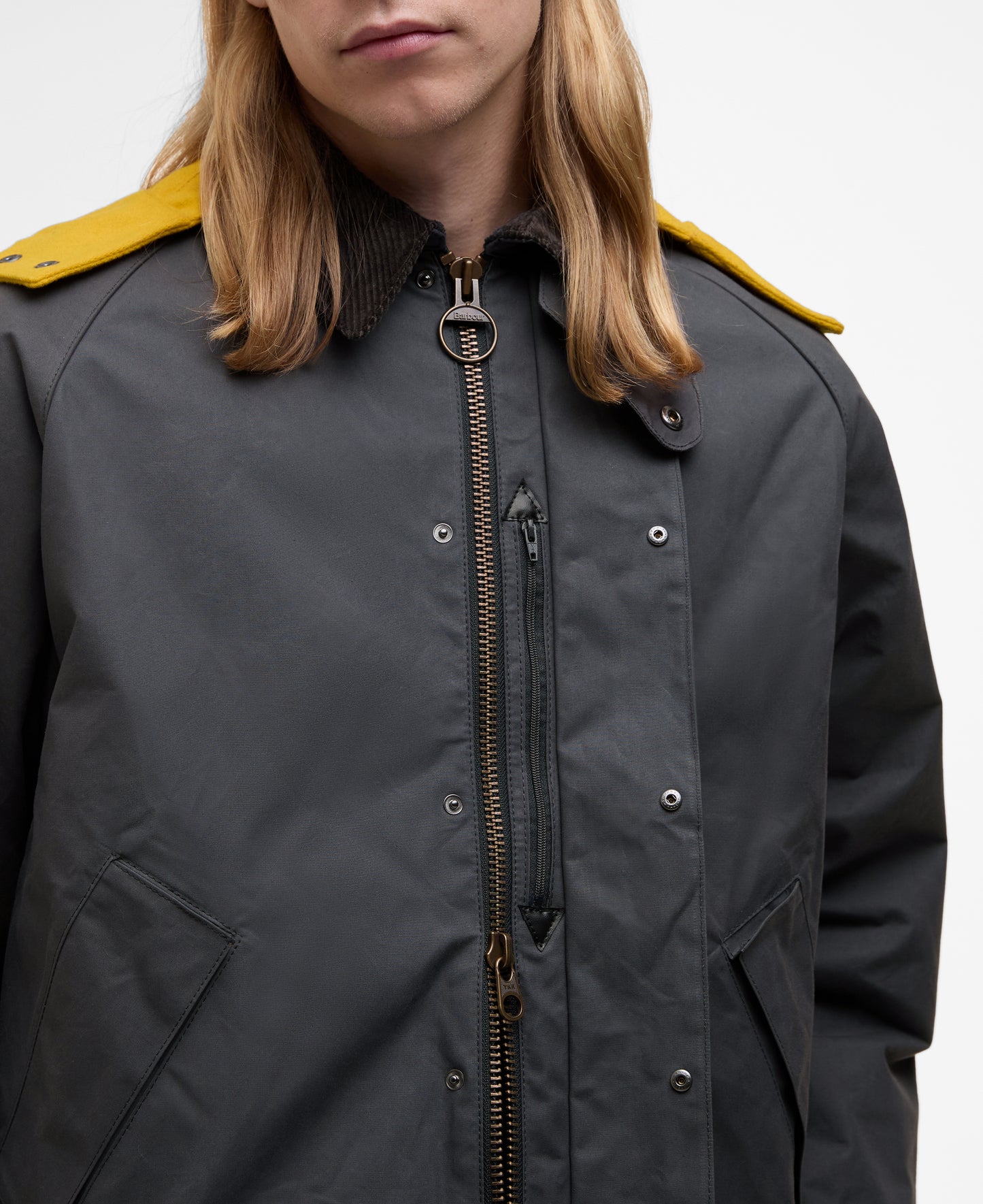 BARBOUR x KAPTAIN SUNSHINE SHORT CRUISER JACKET - IRON