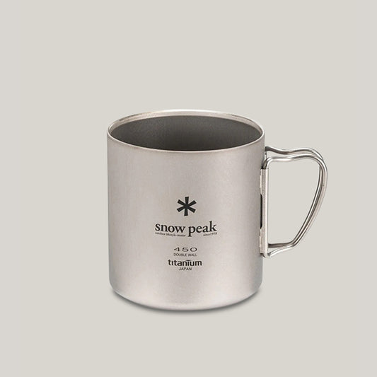 SNOW PEAK TI-DOUBLE 450G MUG - TITANIUM