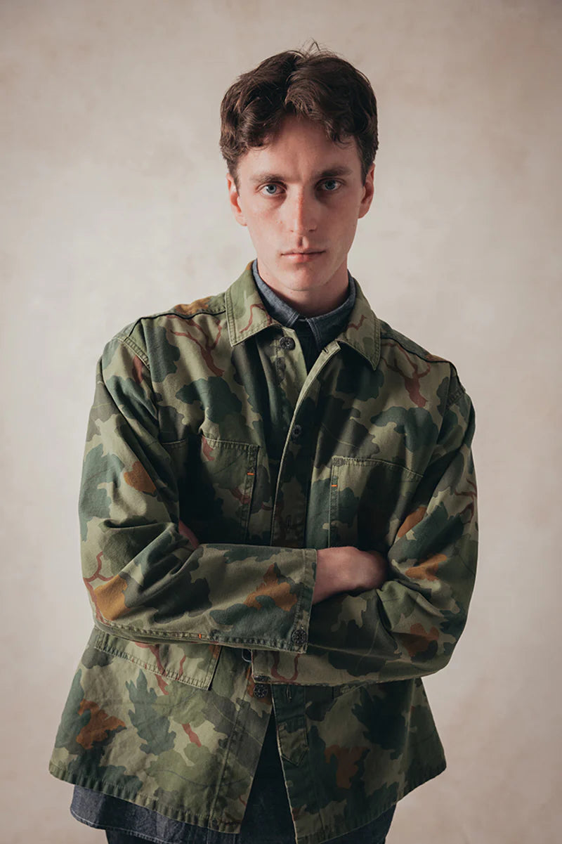 NIGEL CABOURN JK-02-3 UTILITY OVERSHIRT - GREEN