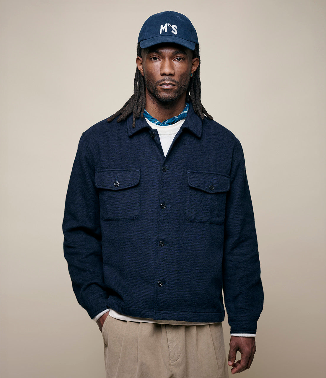 MERZ B. SCHWANEN SHIRT06BL - NIGHT BLUE