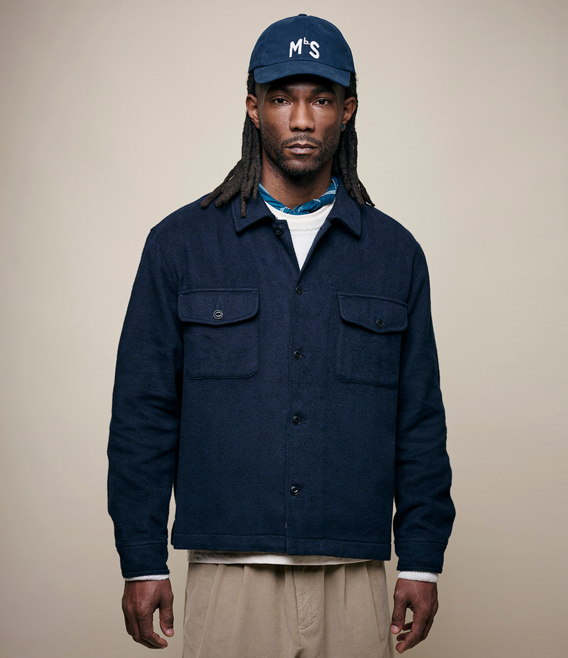 MERZ B. SCHWANEN SHIRT06BL - NIGHT BLUE