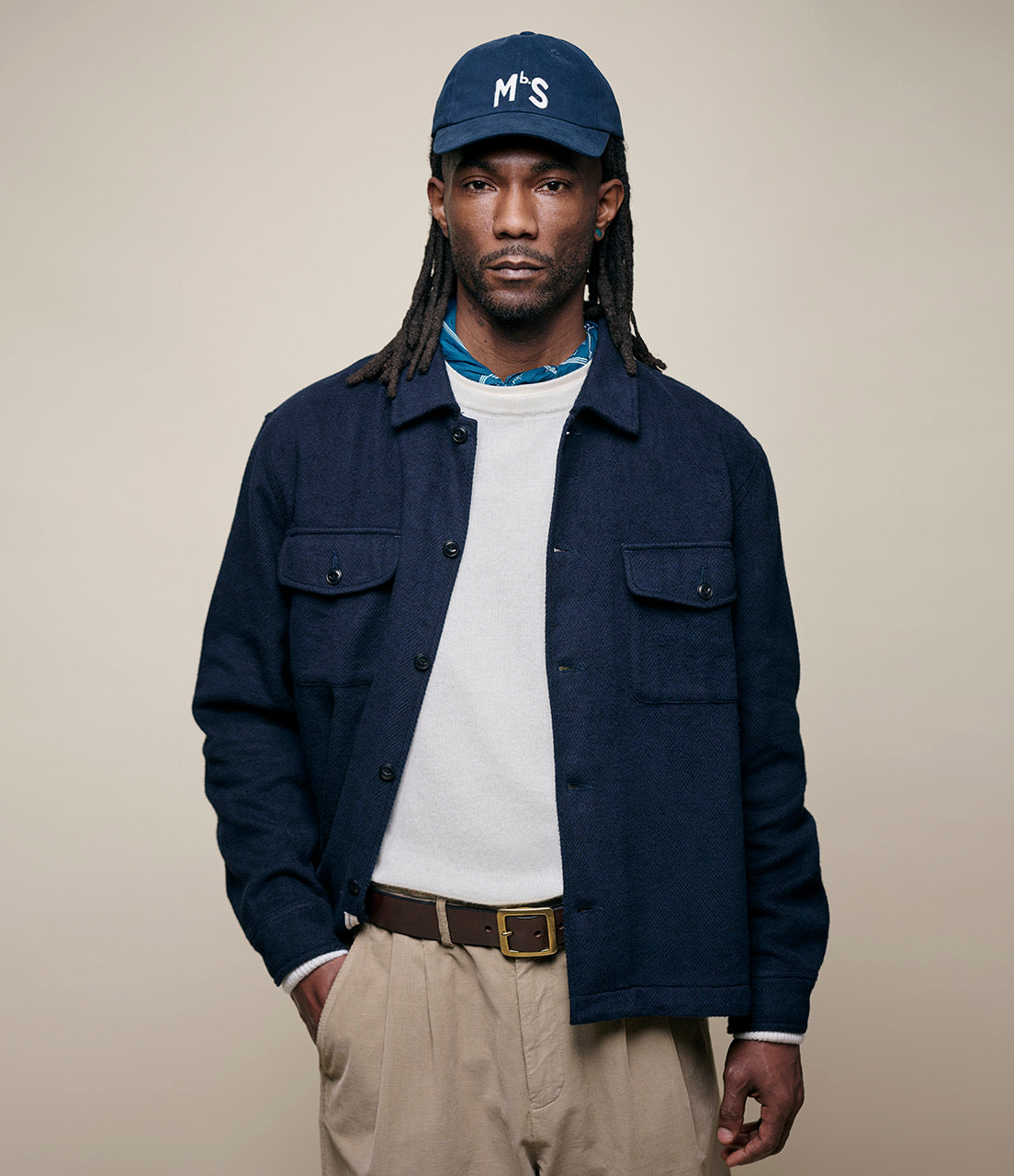 MERZ B. SCHWANEN SHIRT06BL - NIGHT BLUE
