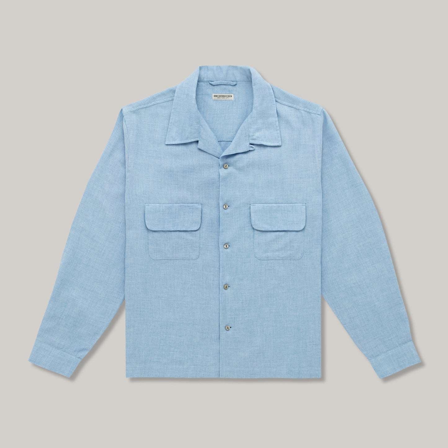 KNICKERBOCKER MERINO HUDSON SHIRT - SKY