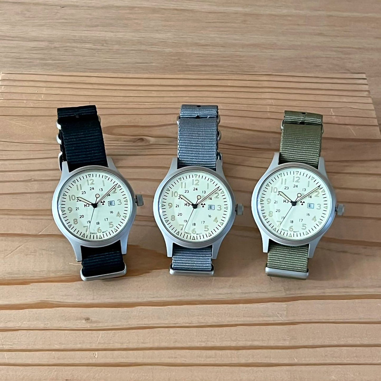 Naval Watch Co. Mil.-01C US Army Type - Black Strap