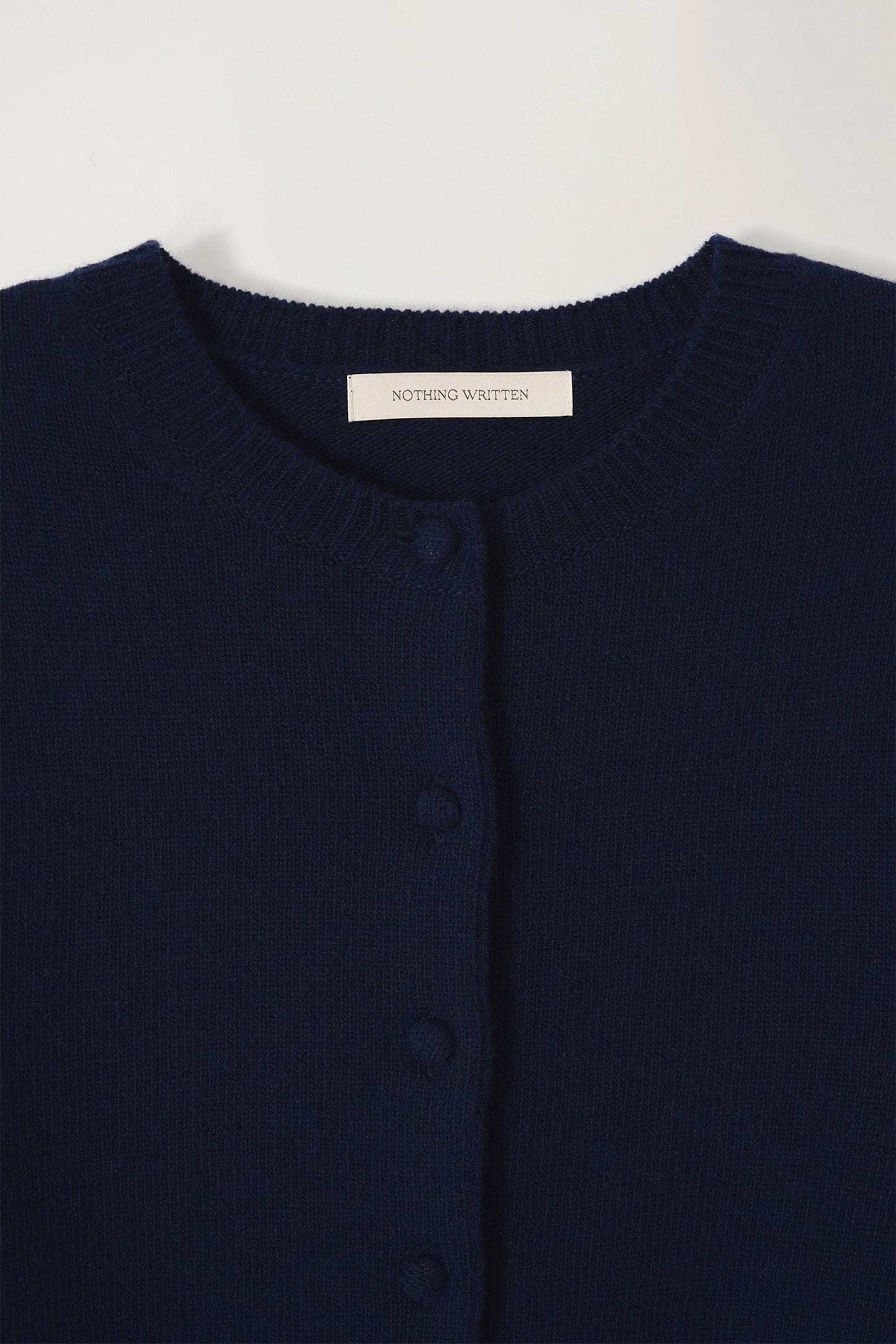 NOTHING WRITTEN DIENE ROUND CARDIGAN - DARK NAVY