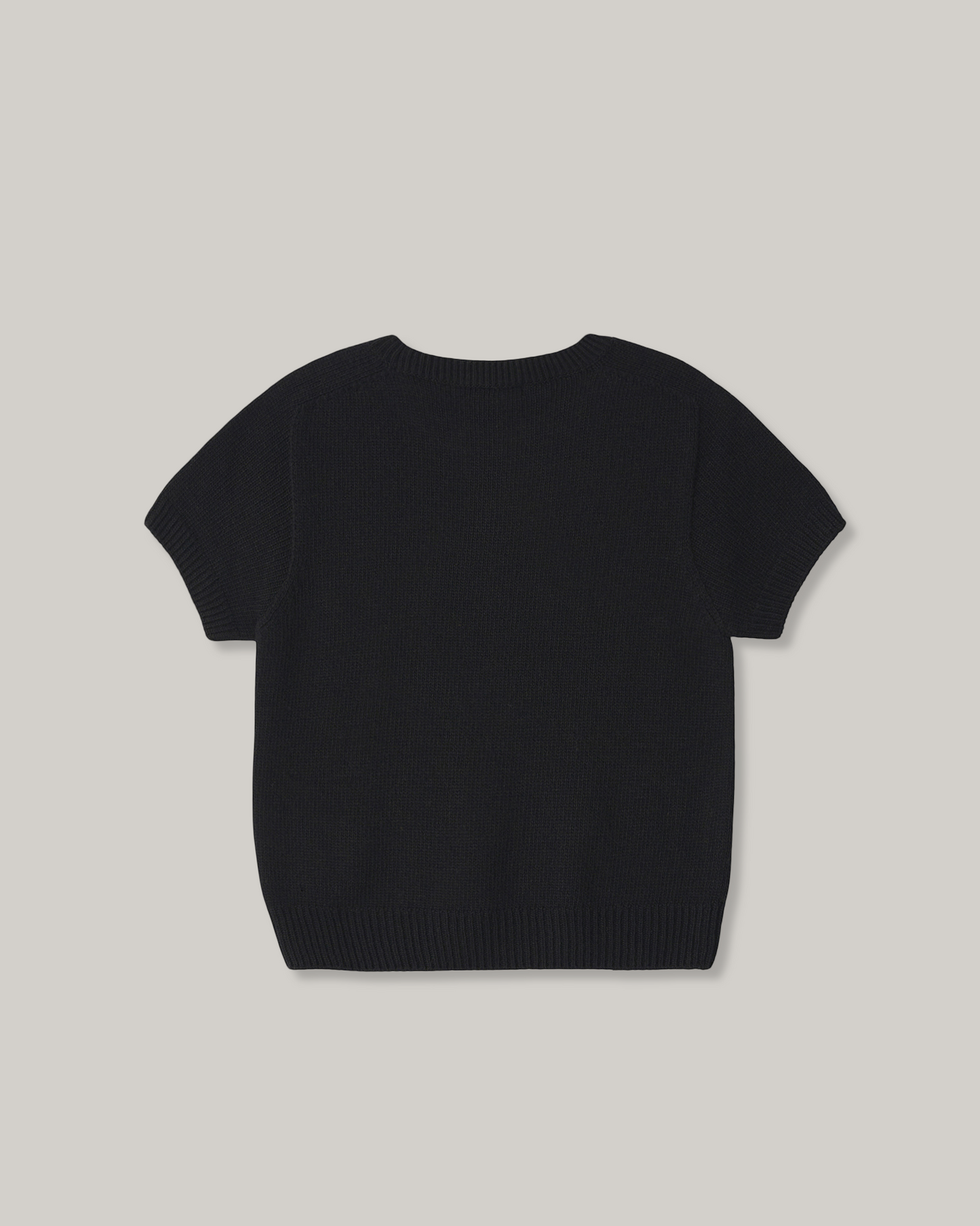 NOTHING WRITTEN PUNO SHORT SLEEVE KNIT - BLACK