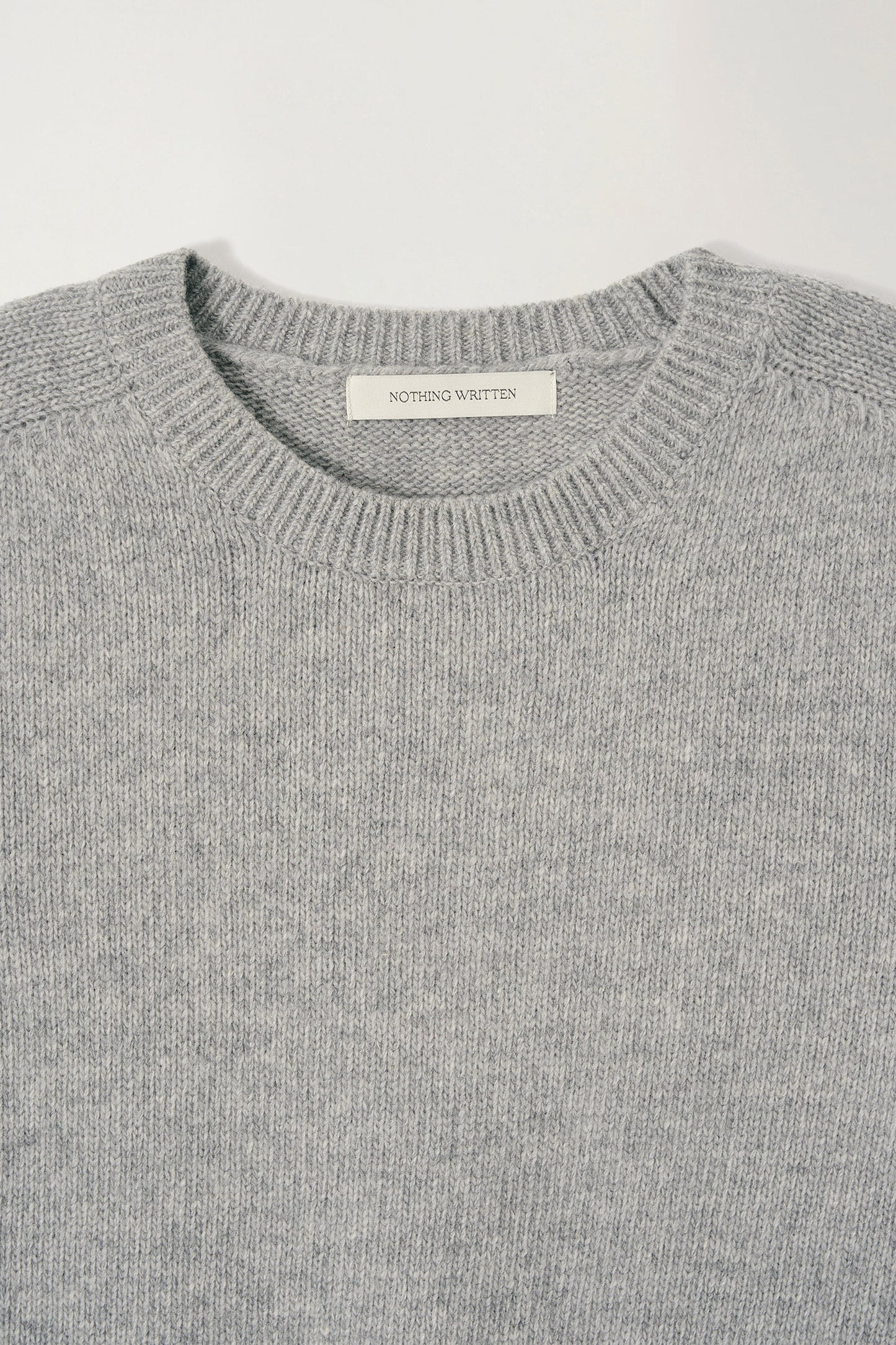 NOTHING WRITTEN PUNO SHORT SLEEVE KNIT - GREY
