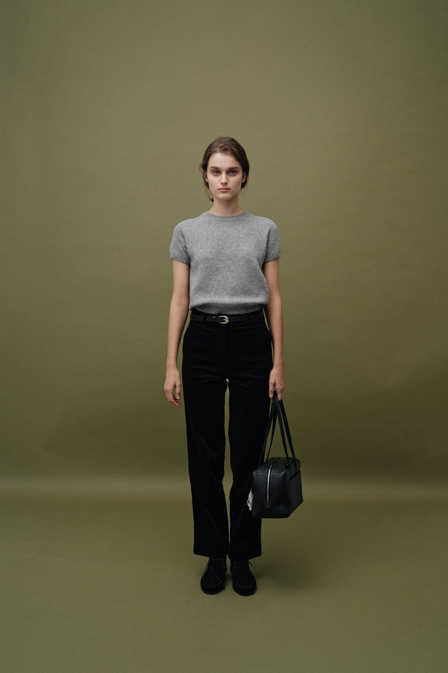 NOTHING WRITTEN PUNO SHORT SLEEVE KNIT - GREY
