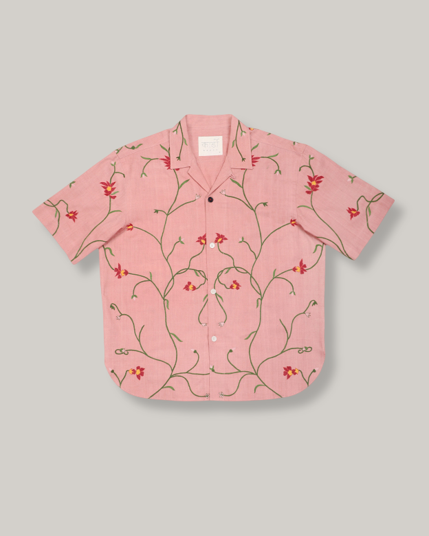 KARDO RONEN SS SHIRT - CORAL