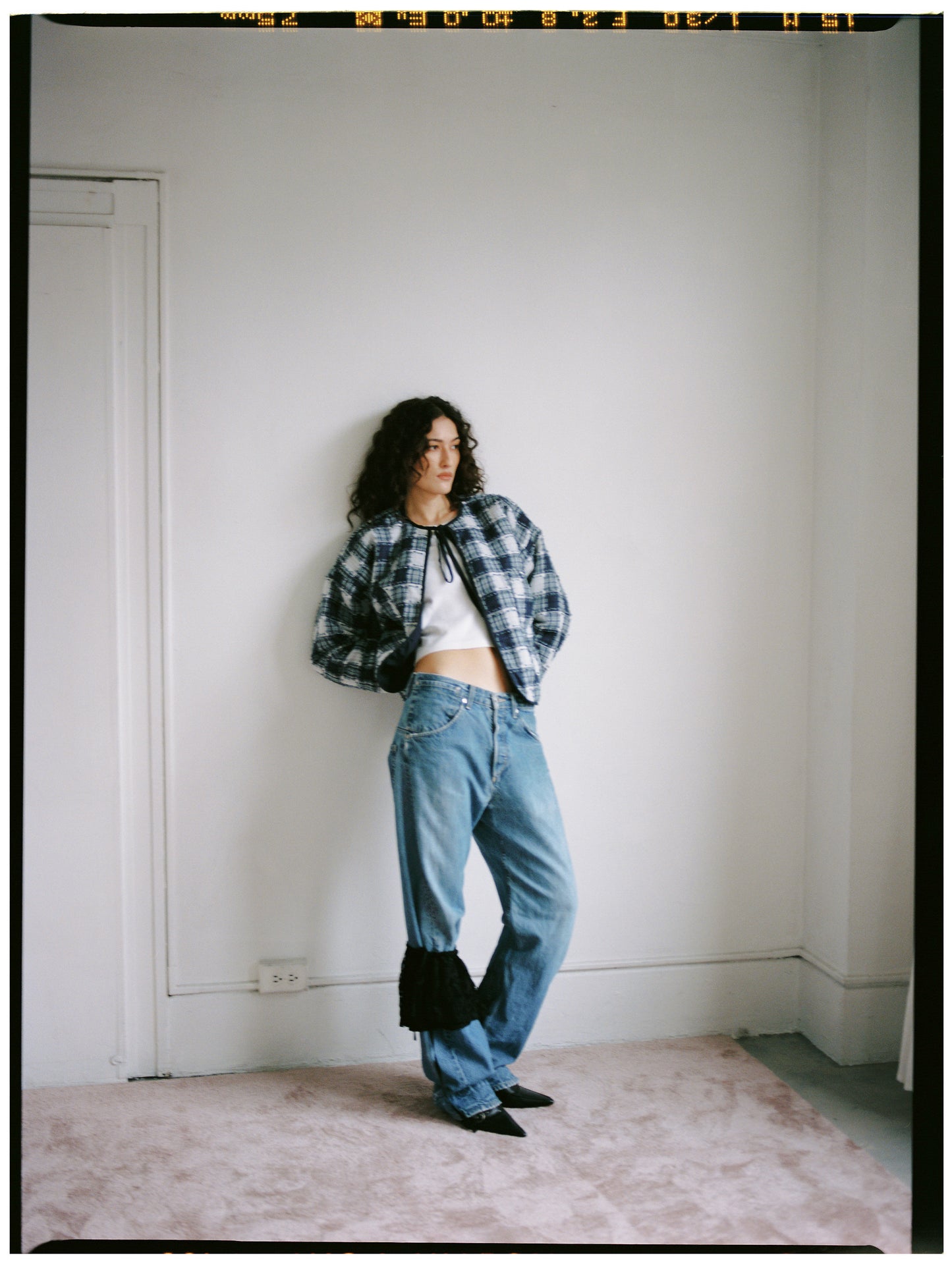 A BRONZE AGE RIO BOMBER - MOLLY PATCH PLAID