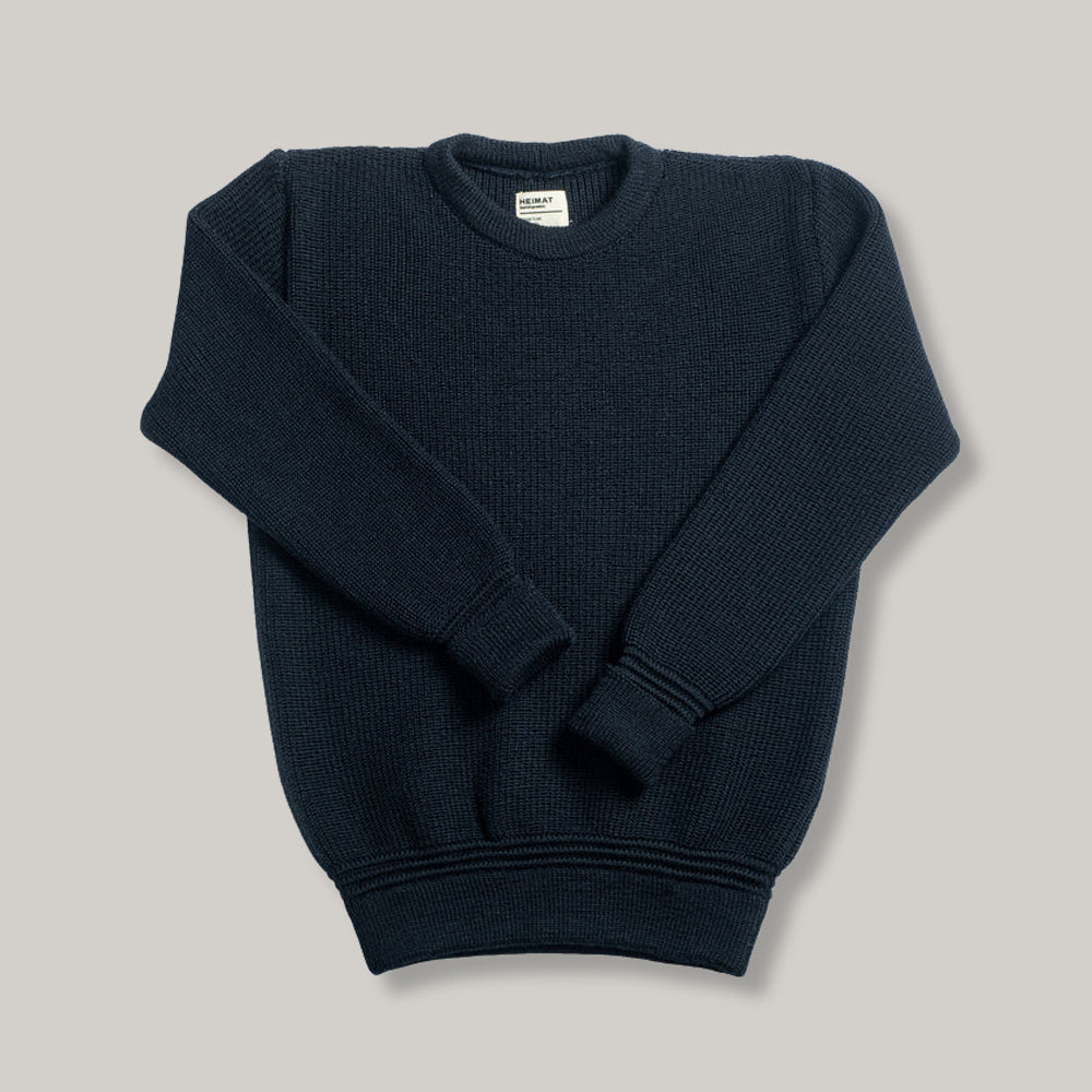 HEIMAT CREWNECK SWEATER - SCHWARZ