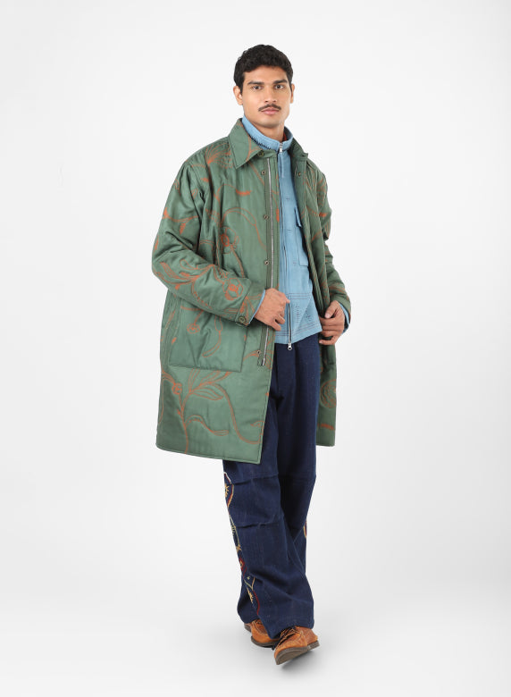 KARDO SANTOS COAT - SILK GREEN