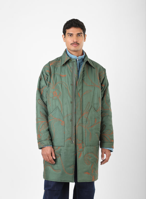 KARDO SANTOS COAT - SILK GREEN