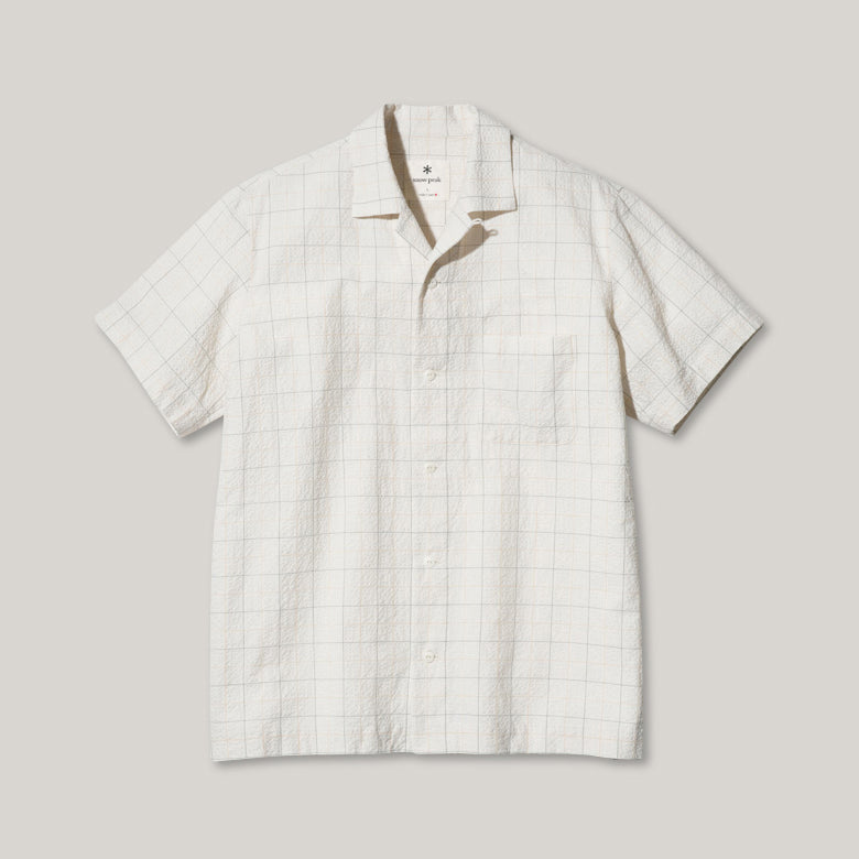 SNOW PEAK CO/PE WASHER CHECK SHIRT - ECRU – Pickings and Parry