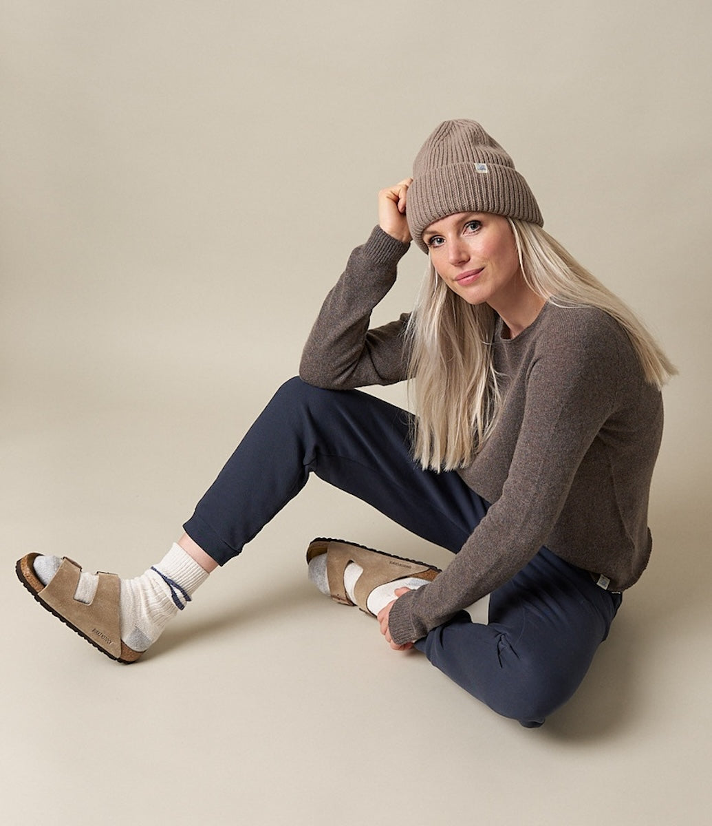 MERZ B SCHWANEN CREW NECK PULLOVER - GRAIN