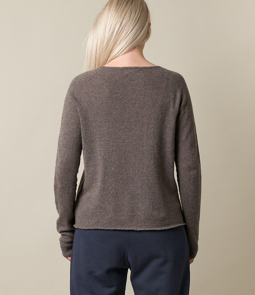 MERZ B SCHWANEN CREW NECK PULLOVER - GRAIN