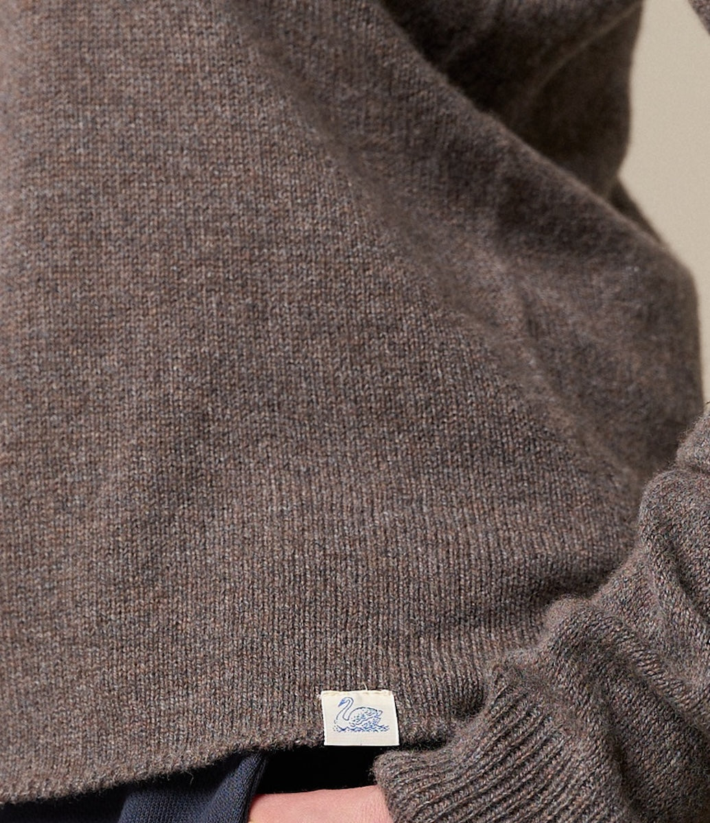MERZ B SCHWANEN CREW NECK PULLOVER - GRAIN