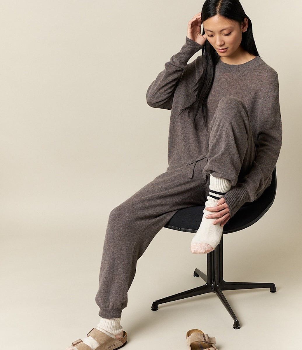 MERZ B. SCHWANEN SKPT01 WOMEN'S LOUNGE PANTS - GRAIN