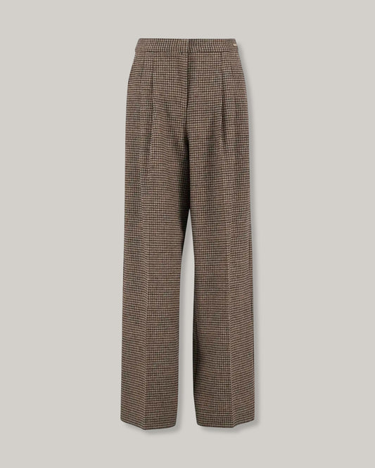 BARBOUR SOPHIA WOOL TAILORED TROUSERS - MULTI CHECK