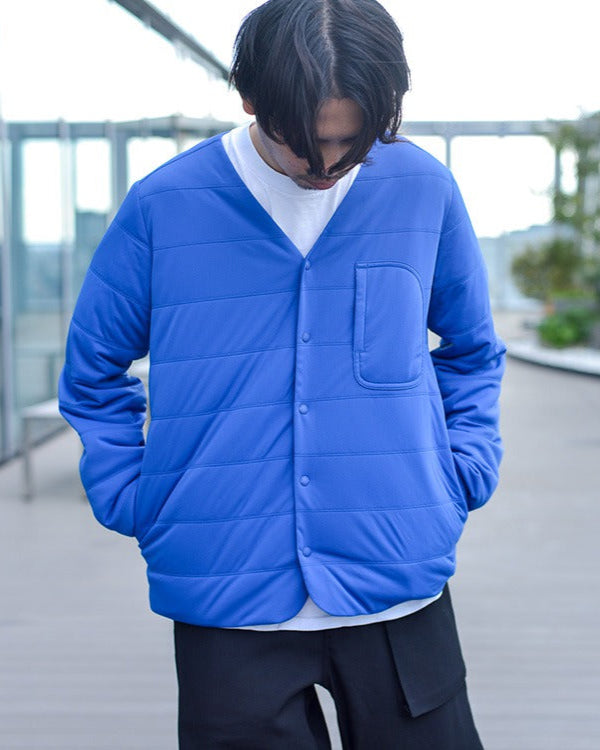 SNOW PEAK FLEXIBLE INSULATED CARDIGAN - BLUE