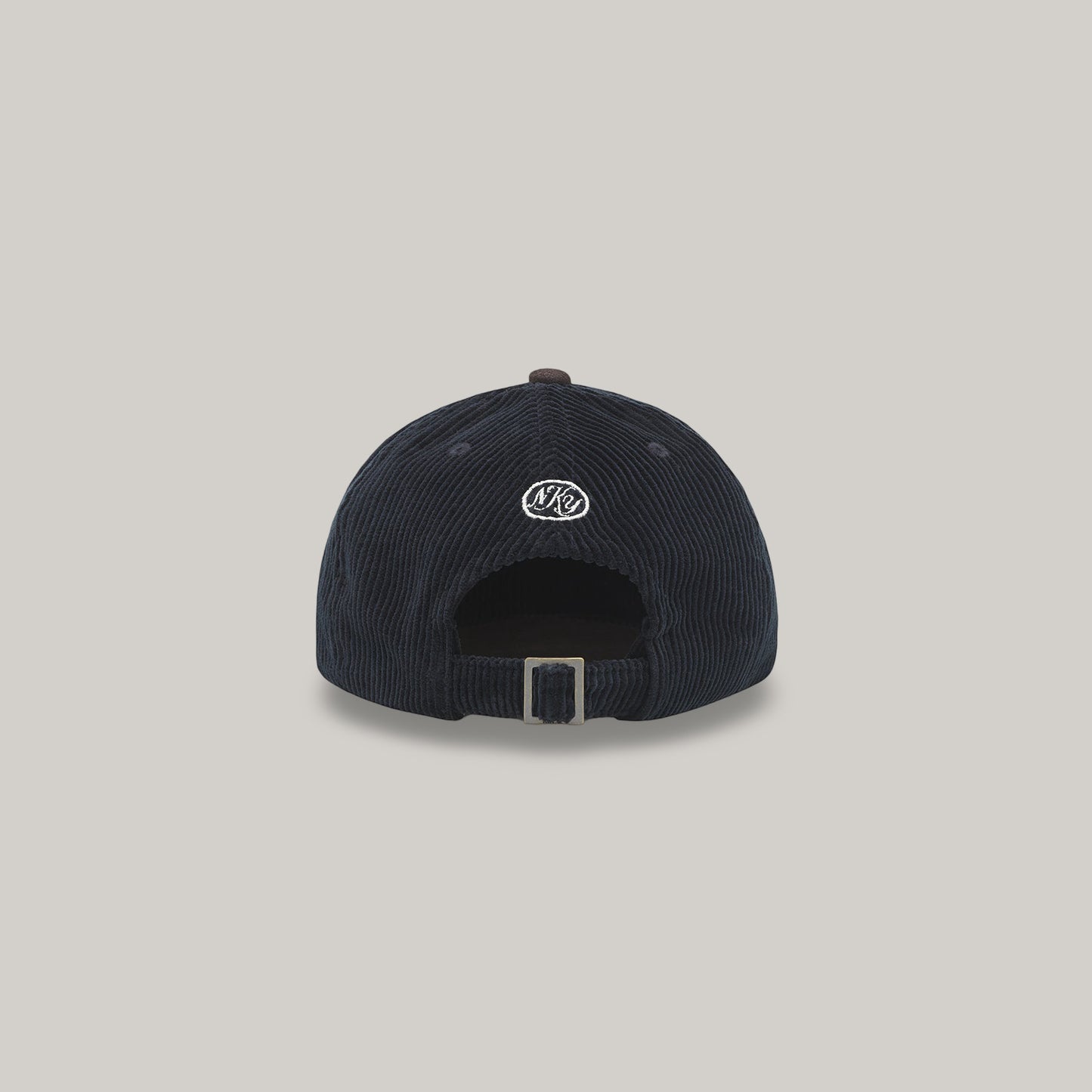 KNICKERBOCKER SCRIPT CORDUROY HAT - BLACK