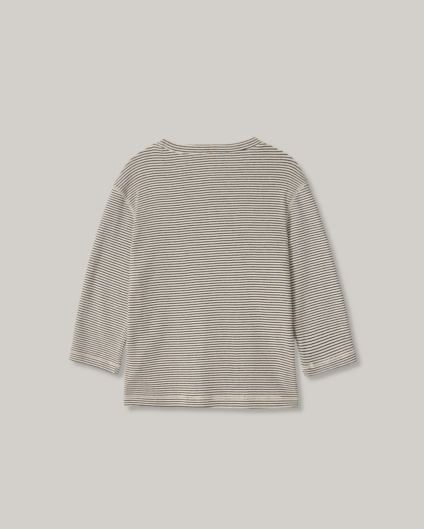 NOTHING WRITTEN STRIPE COTTON T-SHIRT - BLACK