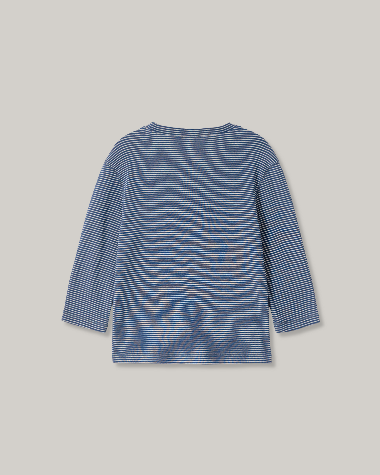 NOTHING WRITTEN STRIPE COTTON T-SHIRT - BLUE