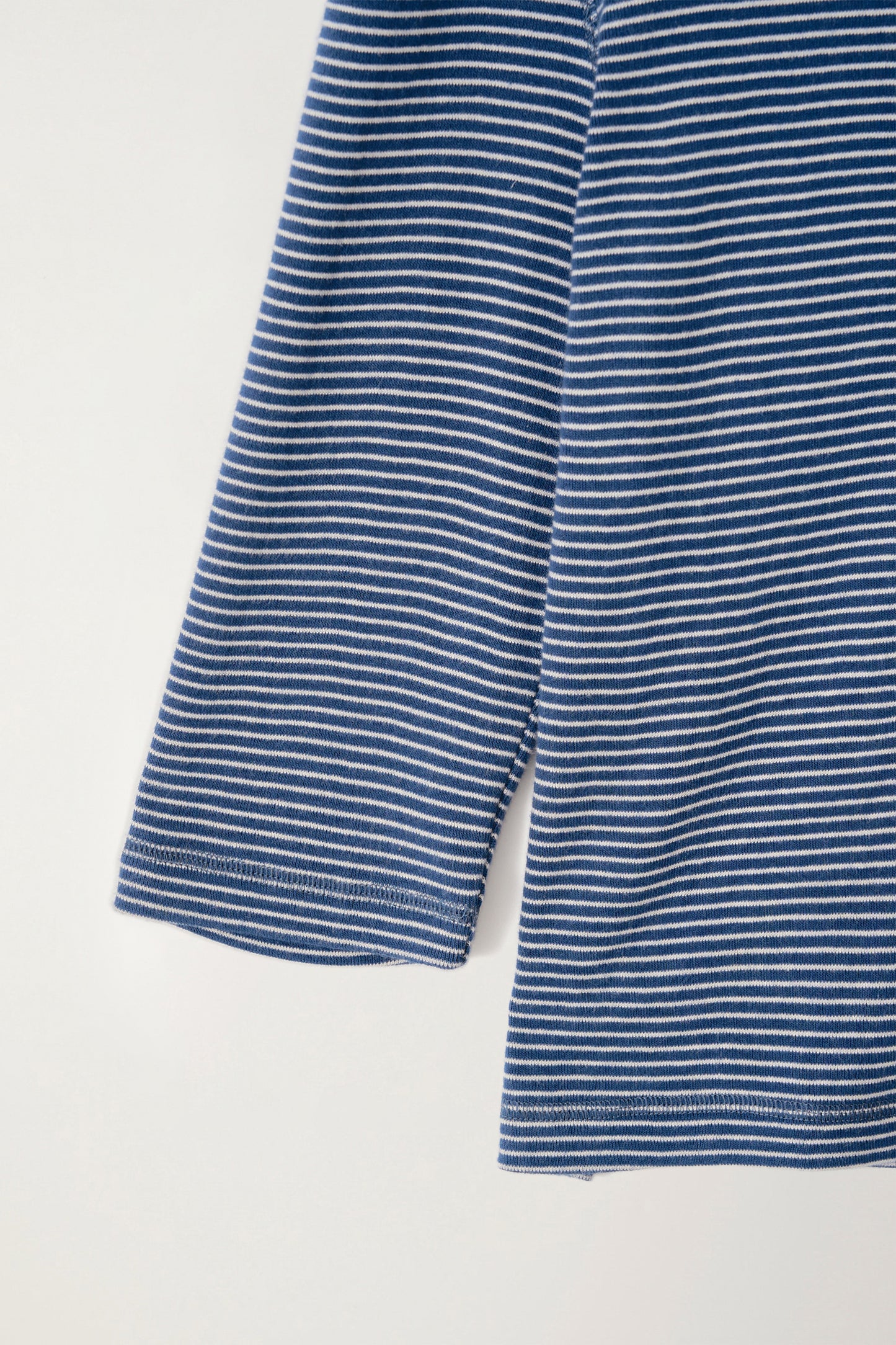 NOTHING WRITTEN STRIPE COTTON T-SHIRT - BLUE