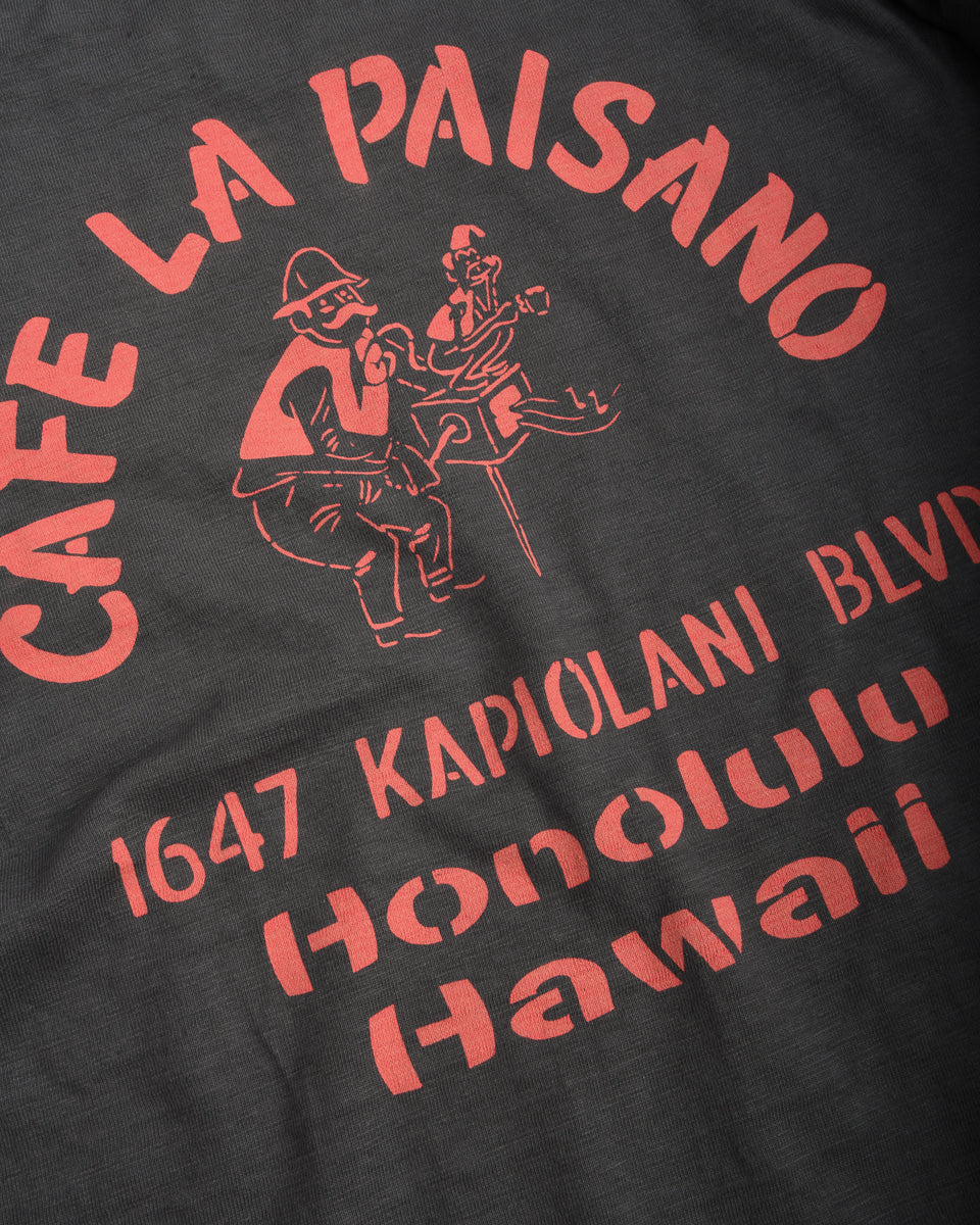 SUN SURF CAFE PAISANO TEE - BLACK