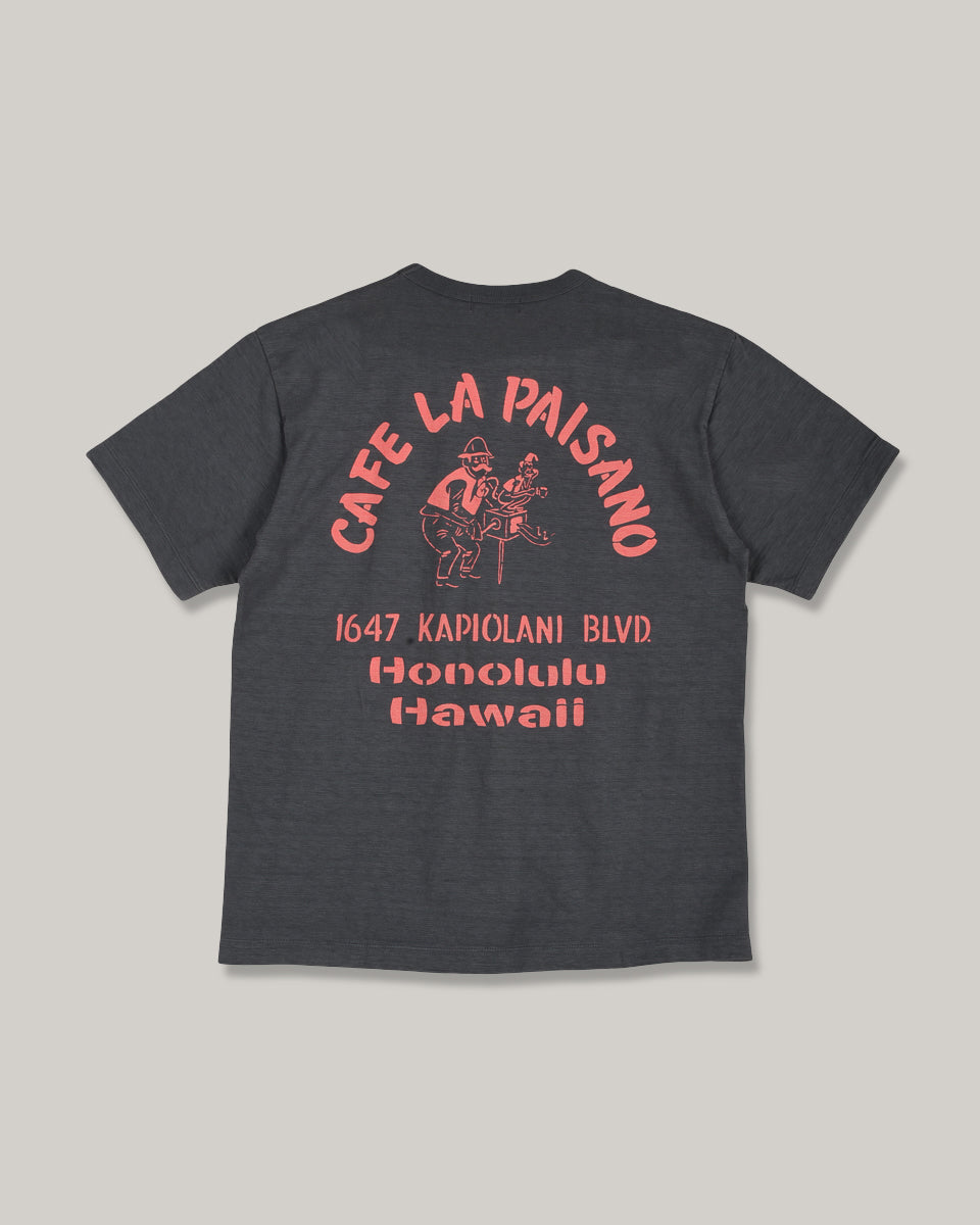 SUN SURF CAFE PAISANO TEE - BLACK