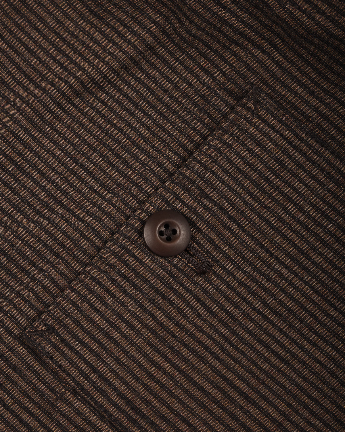 TS(S) SEERSUCKER STRIPE COVERALL JACKET - BROWN