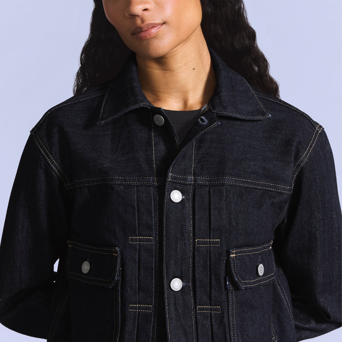 LEVI'S BLUE TAB WOMEN'S CLASSIC TYPE II JACKET - DARK