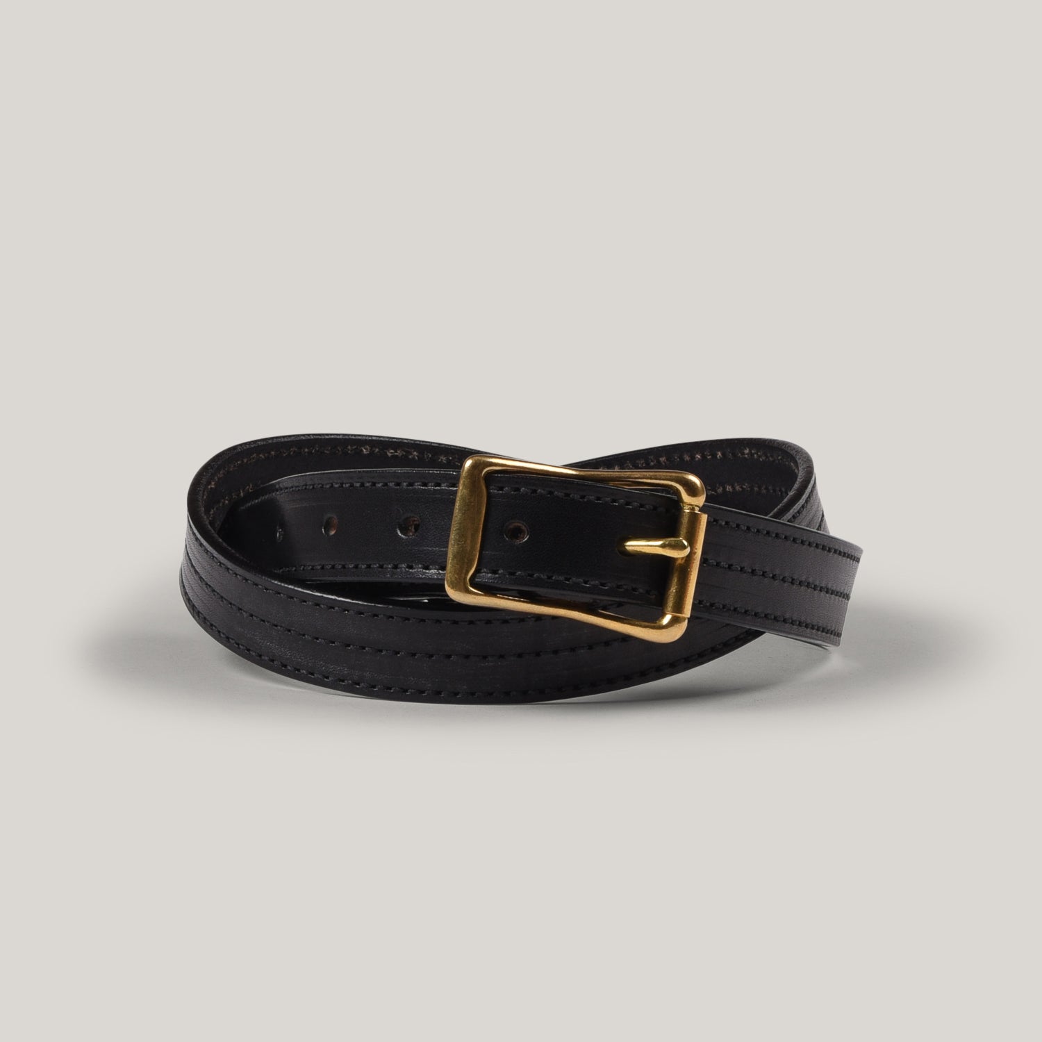 1 1/4 Ring Belt - Black — YUKETEN