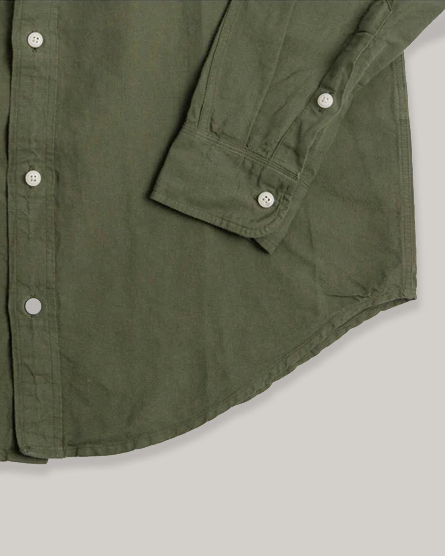 HEIMAT COTTON/ HEMP ARTIST SHIRT - MILITARY GREEN