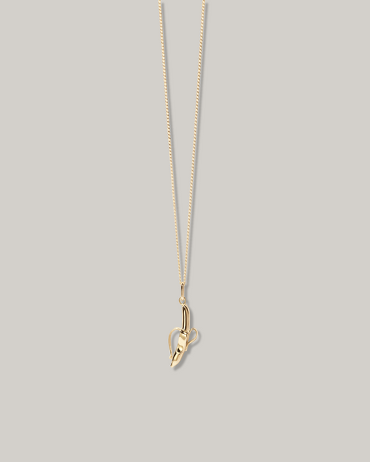 MEADOWLARK BANANA CHARM NECKLACE - 23K GOLD PLATED