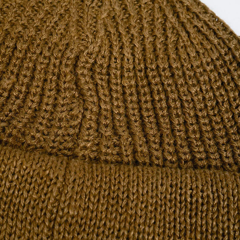 NIGEL CABOURN MAINLINE HEMP BEANIE - KHAKI