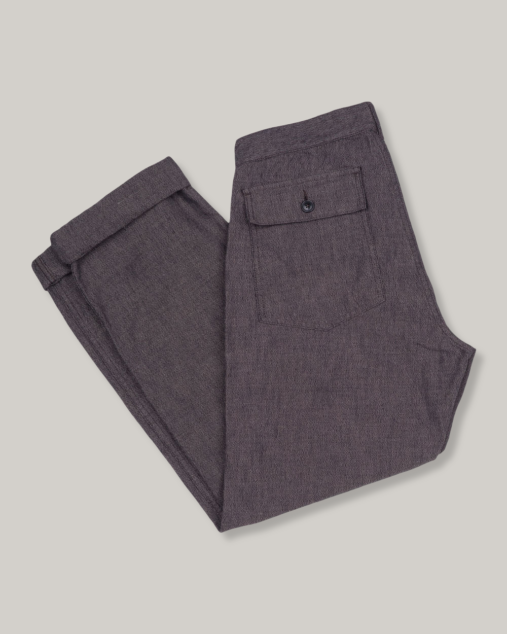 1ST PAT-RN DELTA TROUSERS - BROWN