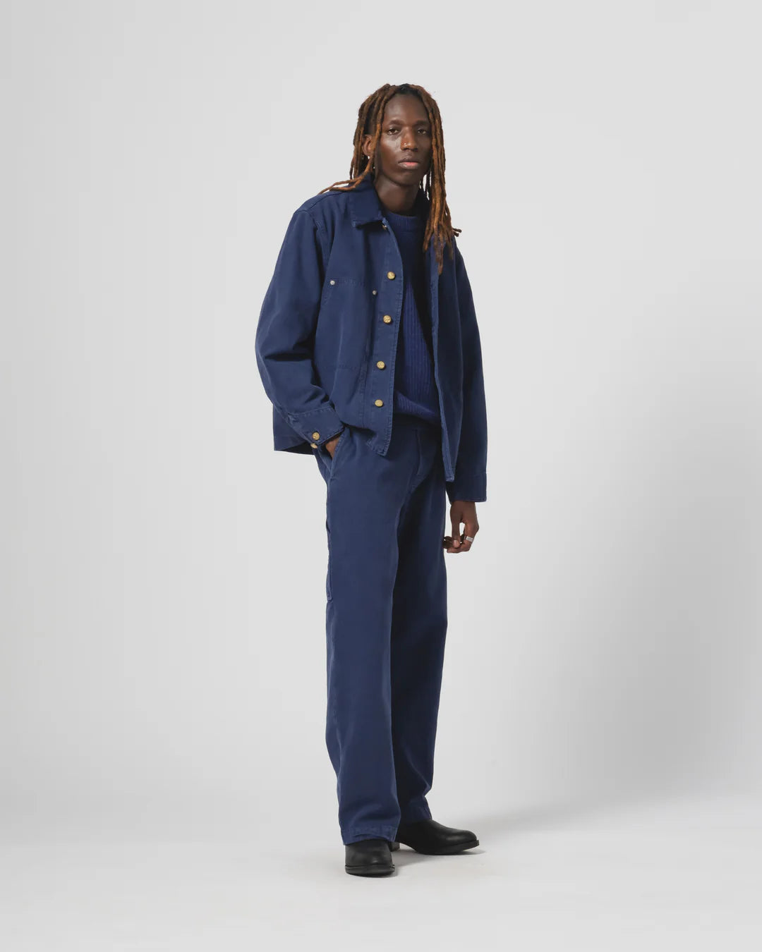 EAT DUST ARIZONA JACKET - INDIGO BLUE CANVAS