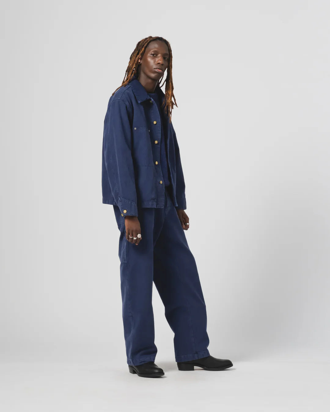 EAT DUST ARIZONA JACKET - INDIGO BLUE CANVAS