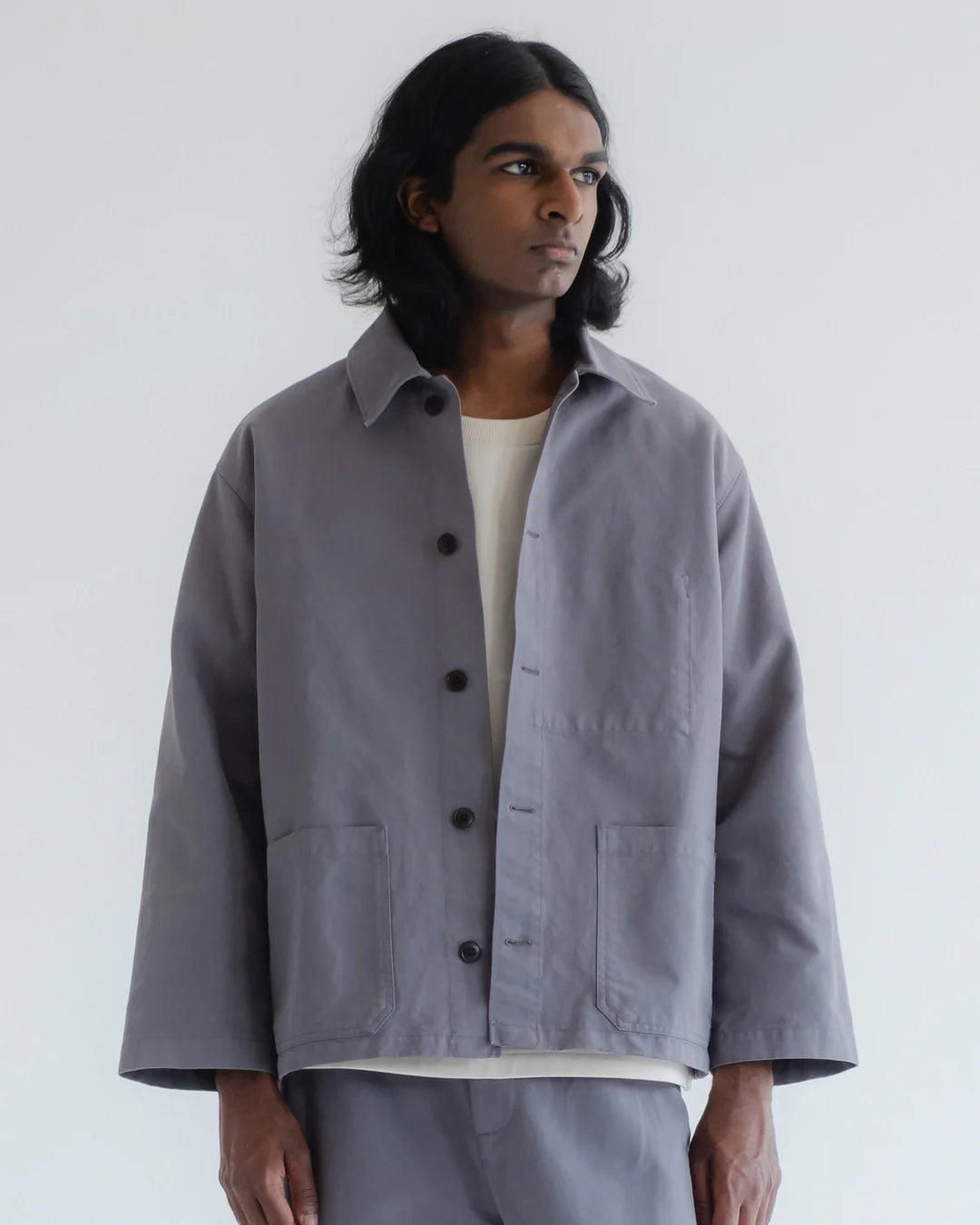EAT DUST COACH JACKET - NEBRASKA COTTON - CHARCOAL