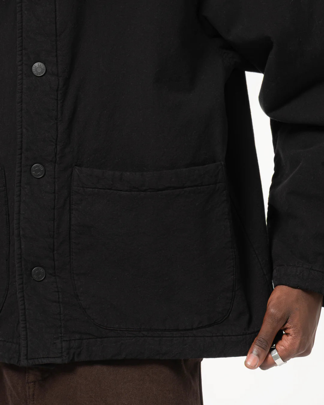 EAT DUST QUILTED SONORA JACKET - FADED BLACK