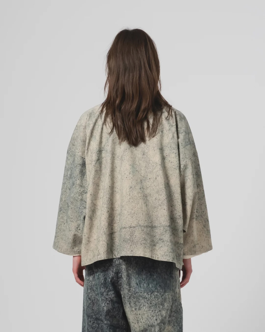 EAT DUST KIMONO - FELINO CORD - BEIGE/ INK