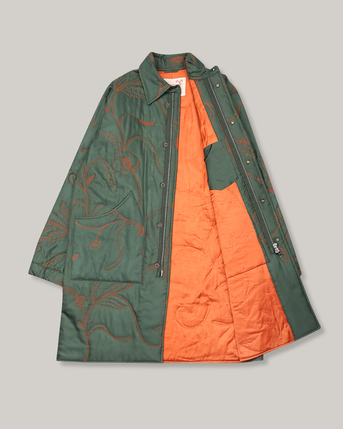 KARDO SANTOS COAT - SILK GREEN