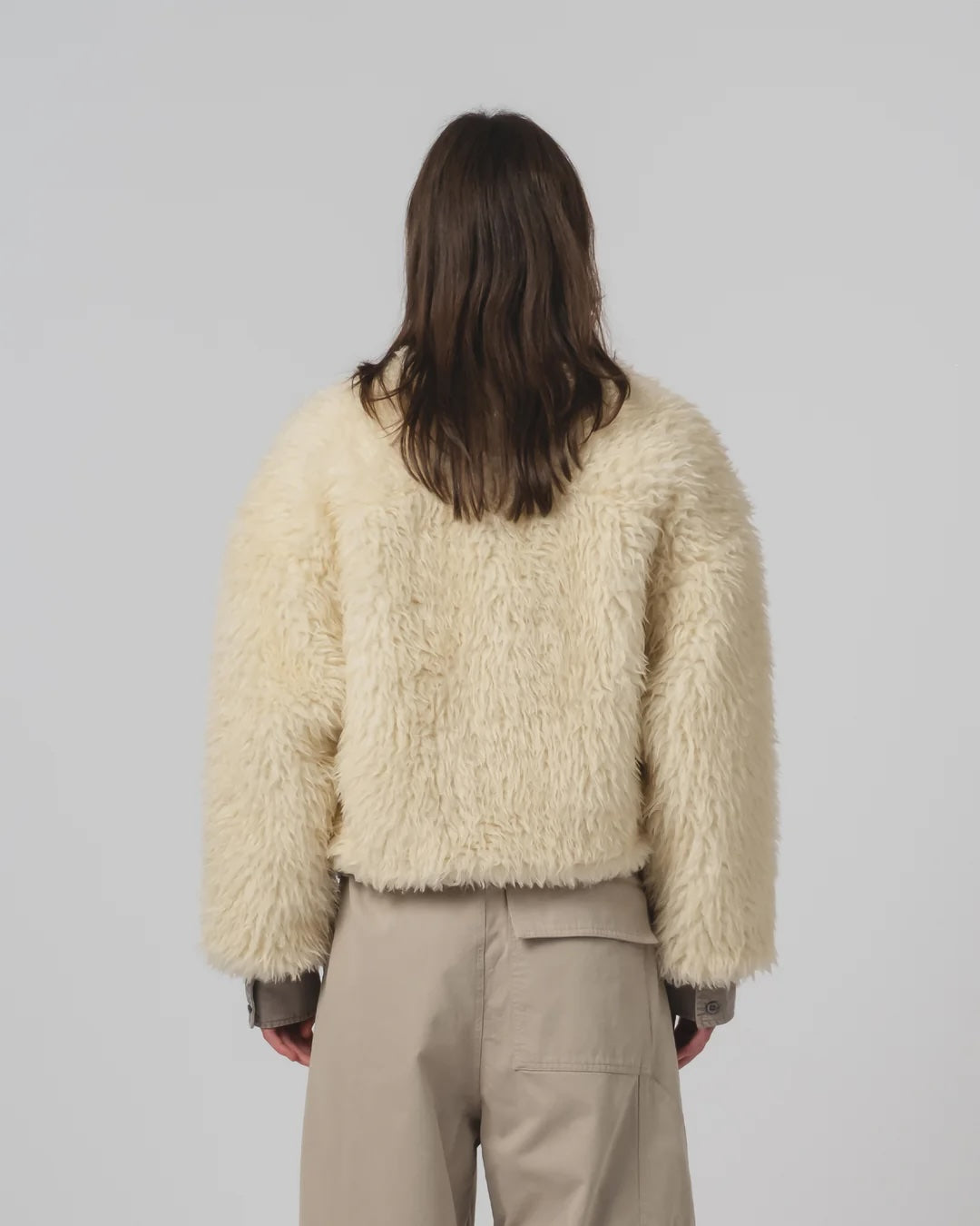 GIRLS OF DUST SHETLAND JACKET - ALASKA FLUFF - ECRU