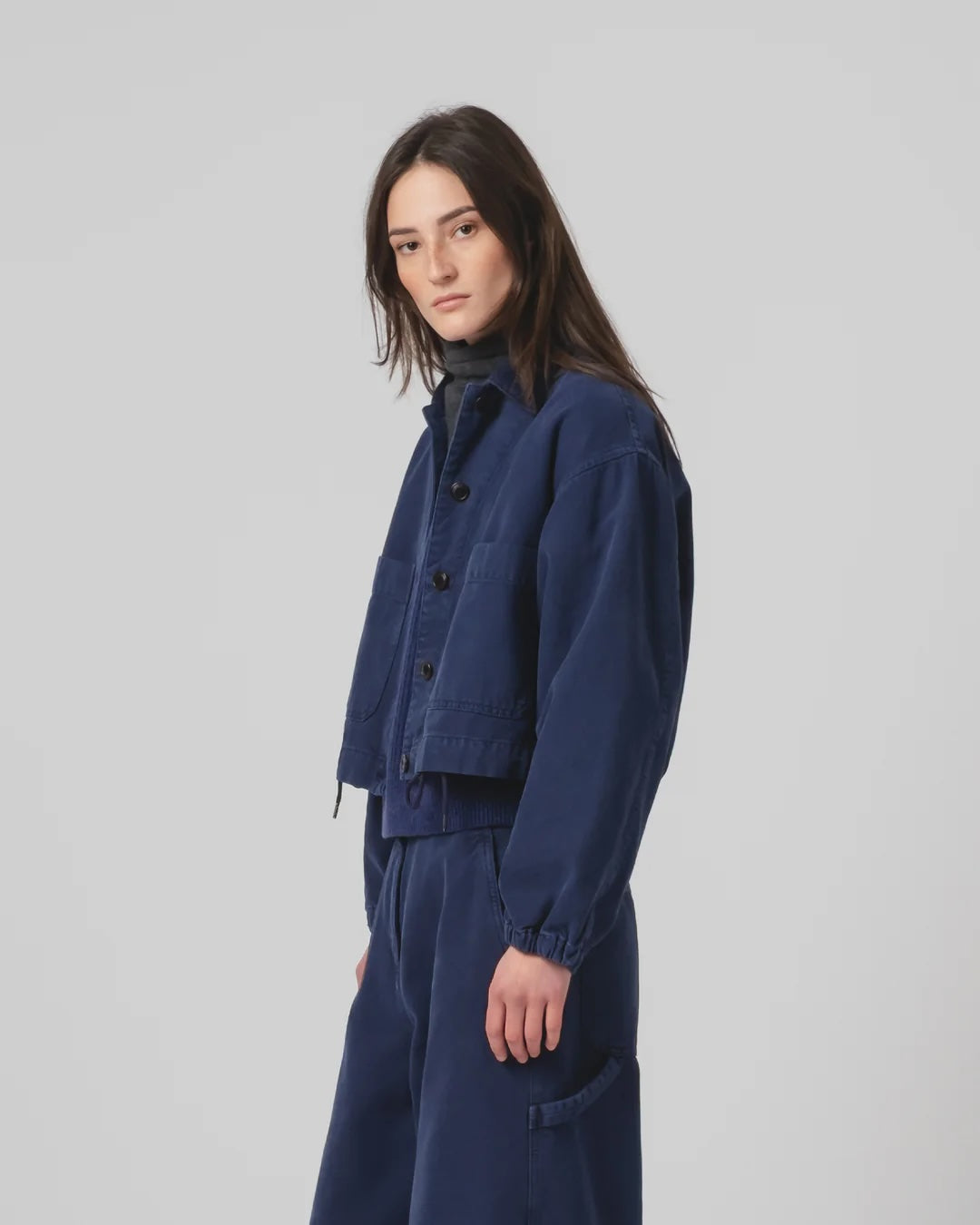 GIRLS OF DUST WOOPSIE JACKET - INDIGO BLUE CANVAS