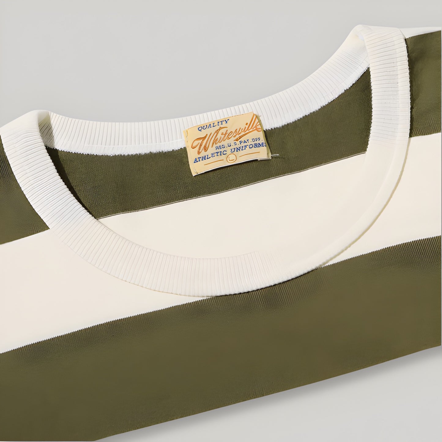 WHITESVILLE BORDER T-SHIRT - OLIVE