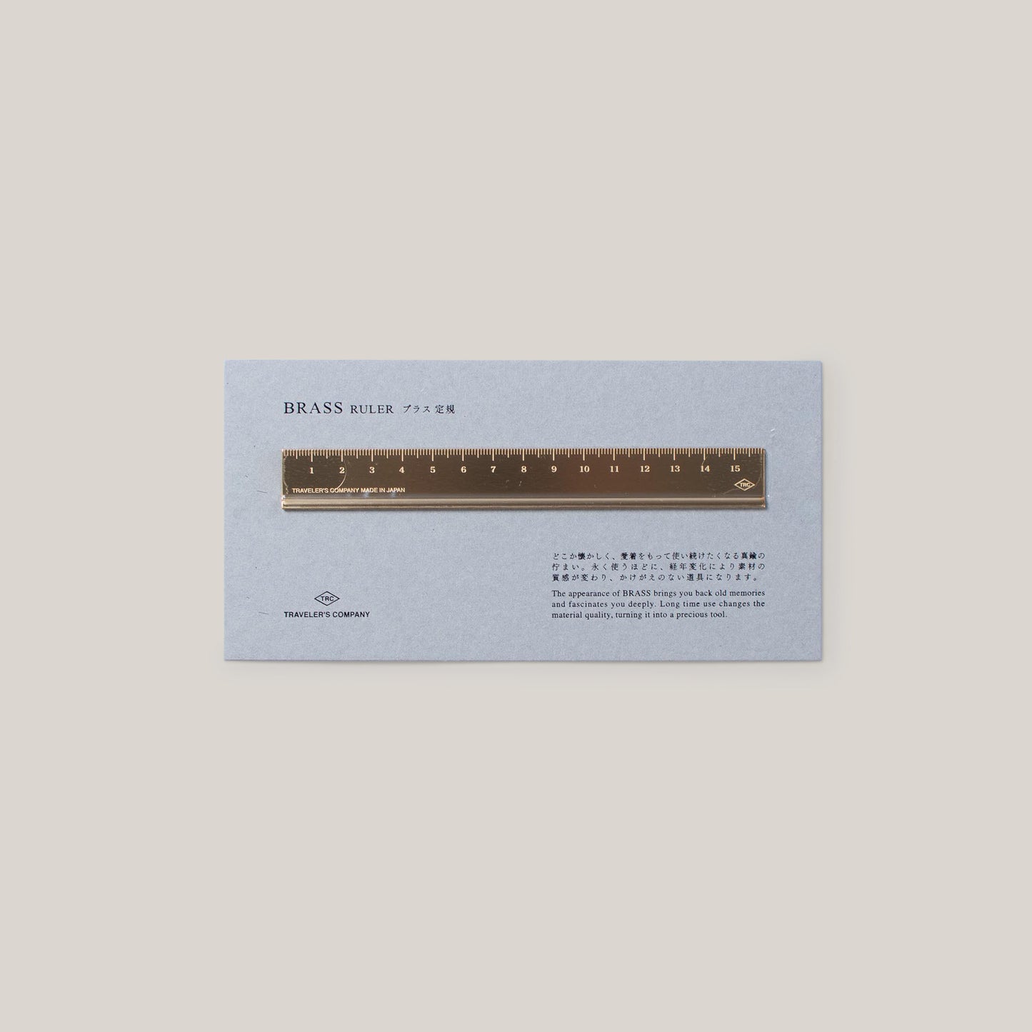 TRAVELLER'S COMPANY BRASS RULER 150MM